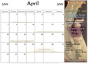 2008 Calendar page